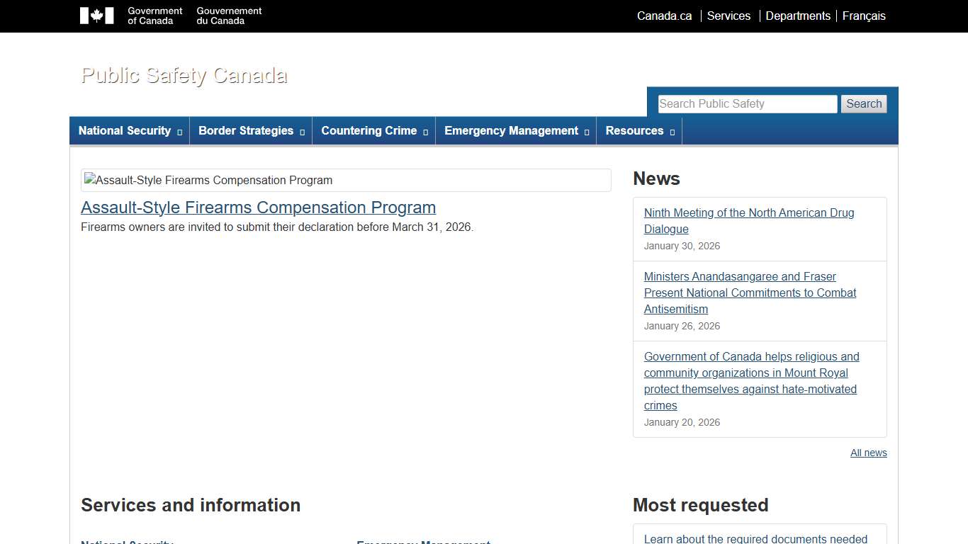 Public Safety Canada - Home